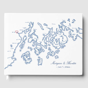Belfast Guest Book - Penobscot Bay Maine Map
