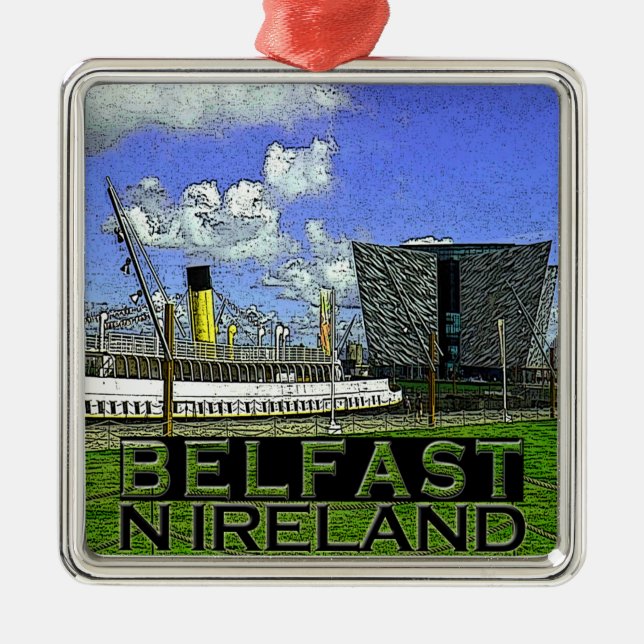 Belfast Metal Ornament (Front)