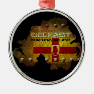 Belfast Northern Ireland Metal Ornament
