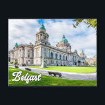 Belfast, Northern Ireland Postcard<br><div class="desc">This one-of-a-kind travel postcard showcases a picture of the historic City Hall in Belfast. You're welcome to personalize all the options however you like.</div>