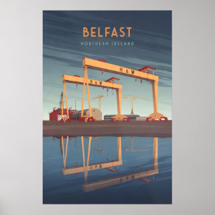Belfast Northern Ireland Travel Poster