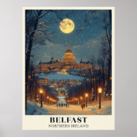 Belfast Winter Night scene 
