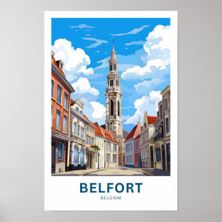 Belfort Belgium Travel Print