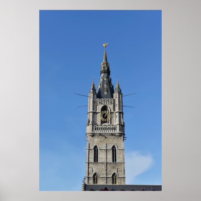 Belfry of Ghent, Belgium Poster (Front)
