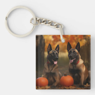 Belge Malinoi Puppy Automne Citrouille de plaisir