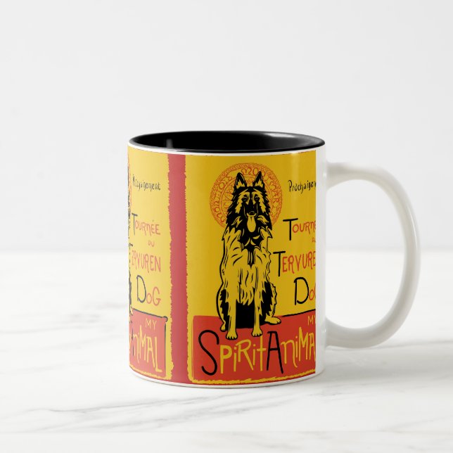 Belge Tervuren Cute Chien Coffee Mug (Droit)