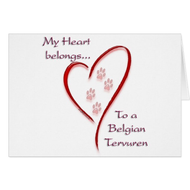 Belge Tervuren Heart Belongs (Devant horizontal)