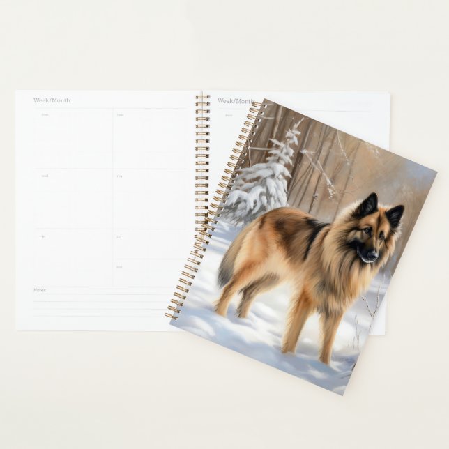 Belge Tervuren Laissons neiger Noël (Devant avec enveloppe)