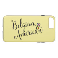 Belgian American Entwined Hearts Cell Phone Case
