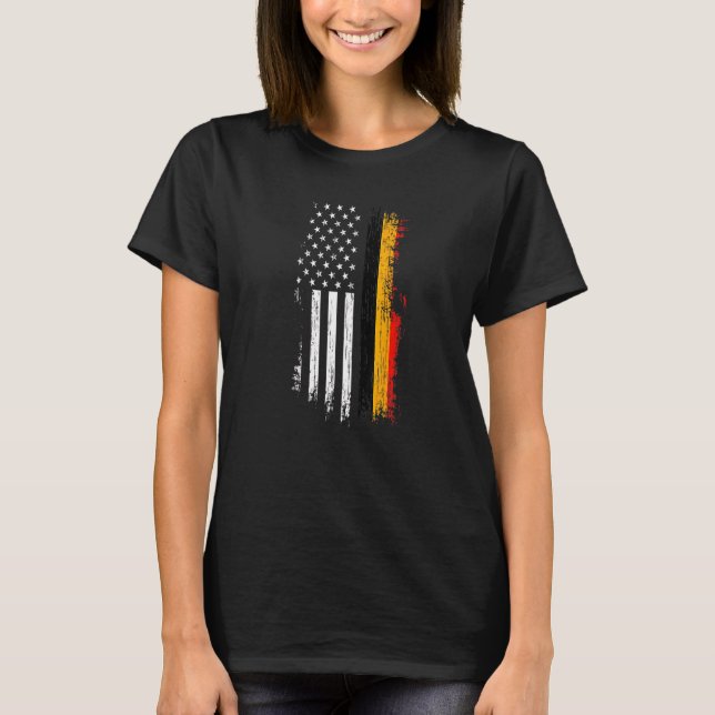 Belgian American Flag   Pride Belgium Usa Tees (Front)