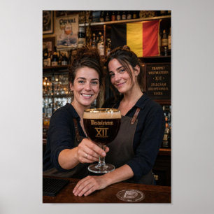 Belgian Barroom Souvenir Keepsake Poster