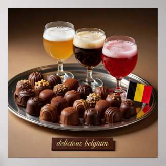 Belgian Beer and Chocolate Pairing Poster