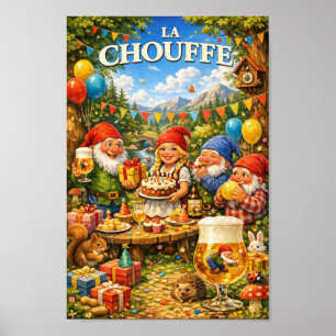Belgian Beer Birthday Celebration Poster