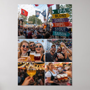 Belgian Beer Festival Joy with Friends Poster