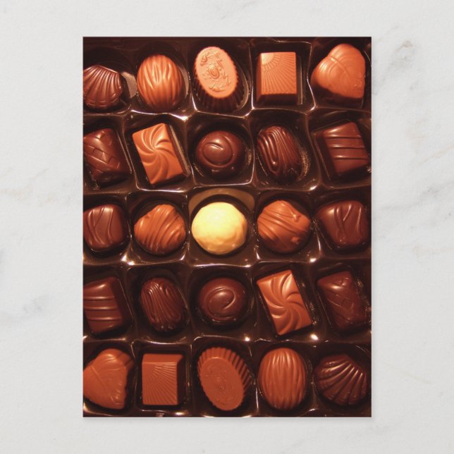 BELGIAN CHOCOLATES POSTCARD (Front)