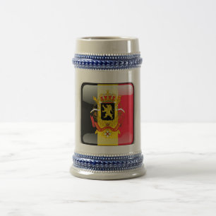 Belgian Coat of arms Beer Stein