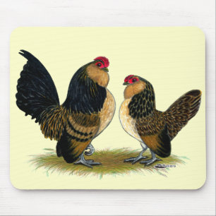 Belgian d'Anvers Bantams: Quail Mouse Pad