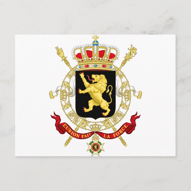 Belgian Emblem - Coat of Arms of Belgium Postcard (Front)