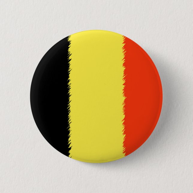 Belgian Flag 2 Inch Round Button (Front)