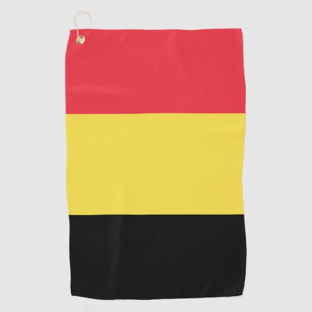 Belgian Flag & Belgium golf /sports Golf Brussel Golf Towel (Front)