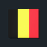 Belgian Flag Canvas Print<br><div class="desc">This design features the national flag of Belgium (officially the Kingdom of Belgium), which is a country in Western Europe. Belgium is bordered by the Netherlands to the north, Germany to the east, Luxembourg to the southeast, France to the southwest and the North Sea to the northwest. The largest city,...</div>