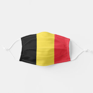 Belgian Flag Cloth Face Mask