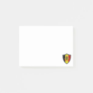 Belgian flag-coat arms post-it notes