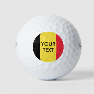 Belgian flag custom golf ball set for Belgium