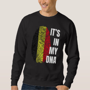 Belgian Flag Dna Fingerprint Belgium Sweatshirt