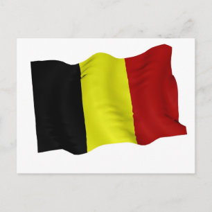 Belgian flag postcard
