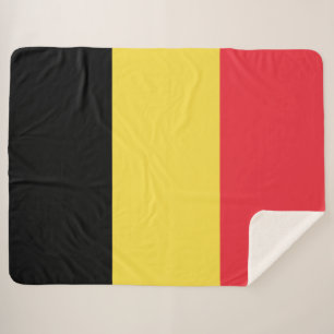 Belgian Flag Sherpa Blanket
