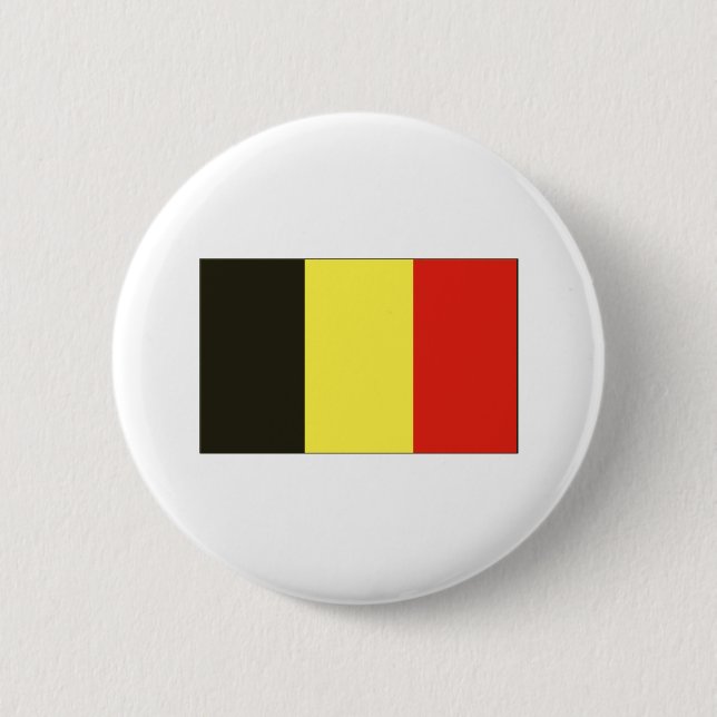 Belgian Flag T-shirts and Gifts 2 Inch Round Button (Front)