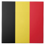 Belgian Flag Tile<br><div class="desc">This design features the national flag of Belgium (officially the Kingdom of Belgium), which is a country in Western Europe. Belgium is bordered by the Netherlands to the north, Germany to the east, Luxembourg to the southeast, France to the southwest and the North Sea to the northwest. The largest city,...</div>