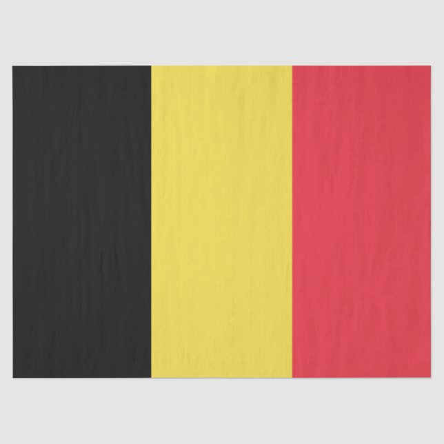 Belgian Flag Tissue Paper (Front)