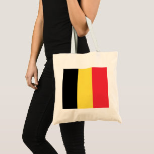 Belgian Flag Tote Bag