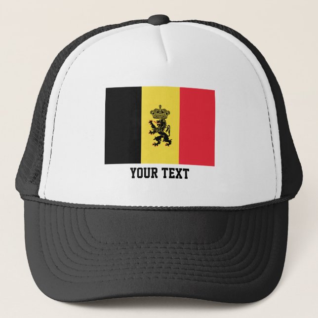 Belgian flag trucker hat (Front)