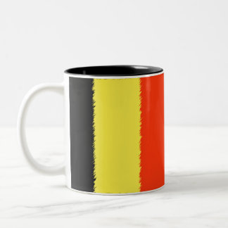 Belgian Flag Two-Tone Coffee Mug
