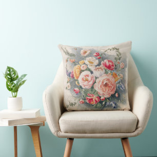 Belgian Floral Elegance Body Pillow