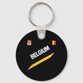 Belgian Football Soccer Ball Travel Jersey Allez L Keychain