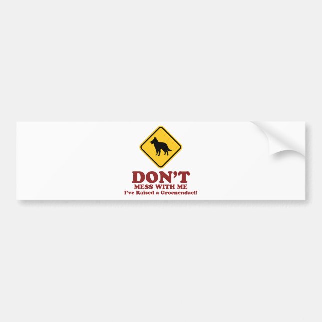 Belgian Groenendael Bumper Sticker (Front)