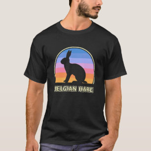 Belgian Hare Vintage Sunset Rabbit T-Shirt