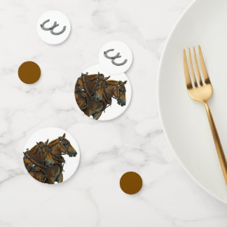 Belgian Horse Draught Team Table Confetti