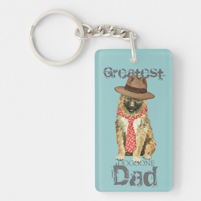 Belgian Laekenois Dad Keychain (Front)