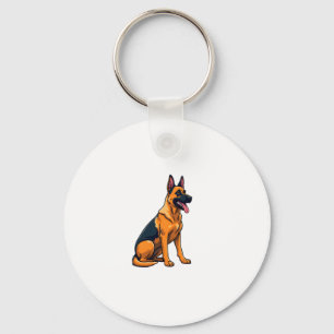 Belgian Malinois (1) Keychain