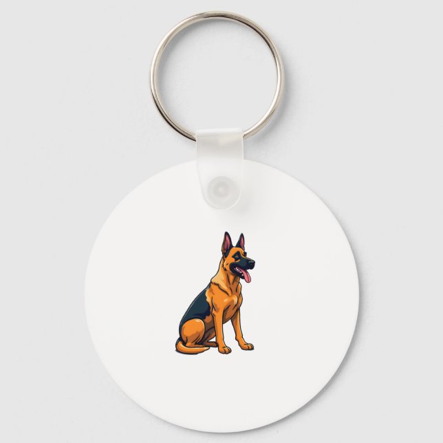 Belgian Malinois (1) Keychain (Front)