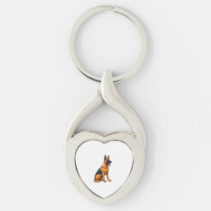 Belgian Malinois (1) Keychain