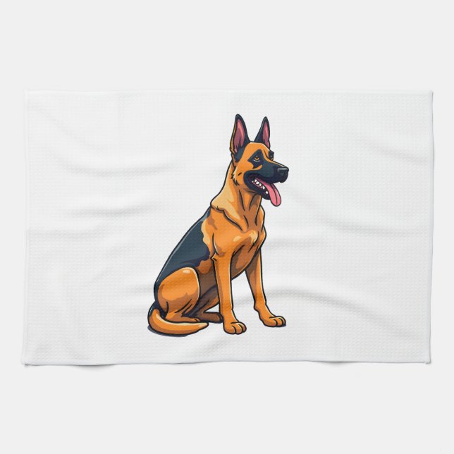 Belgian Malinois (1) Kitchen Towel (Horizontal)