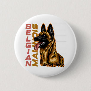 Belgian Malinois 2 Inch Round Button
