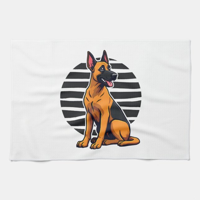 Belgian Malinois (2) Kitchen Towel (Horizontal)