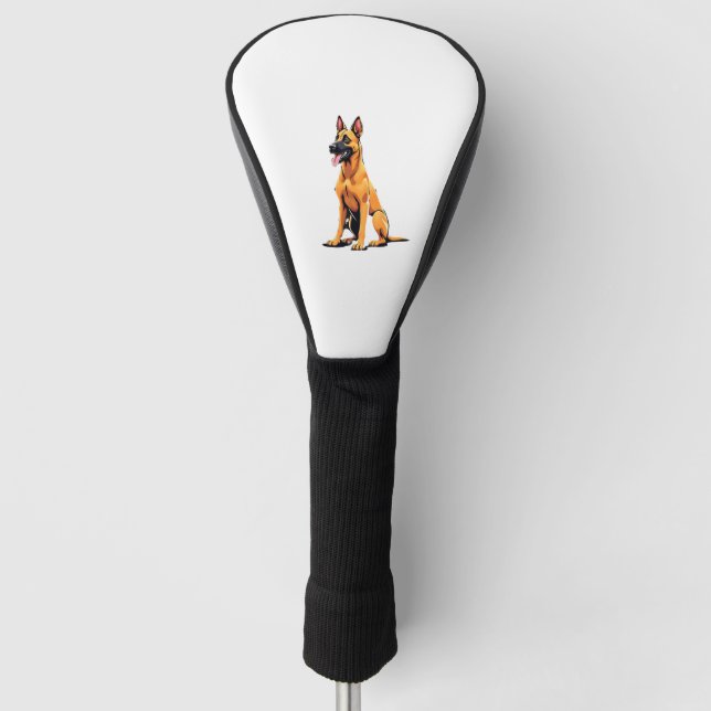 Belgian Malinois (3) Golf Head Cover (Front)